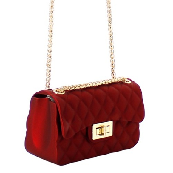 RED CROSS BODY QUILTED MESSENGER - Picture 2 of 4